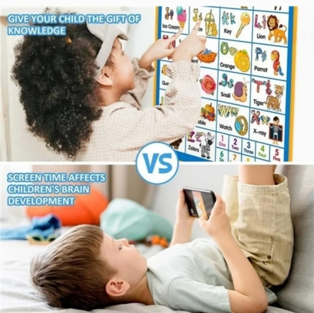 Audio‎ Wall Chart Early Education Toys, ABC Letters & Numbers & Scales & Music